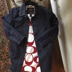 Vintage Coach-denim 3quarter coat.